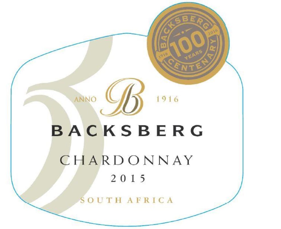 Backsberg Chardonnay 2015 Front Label