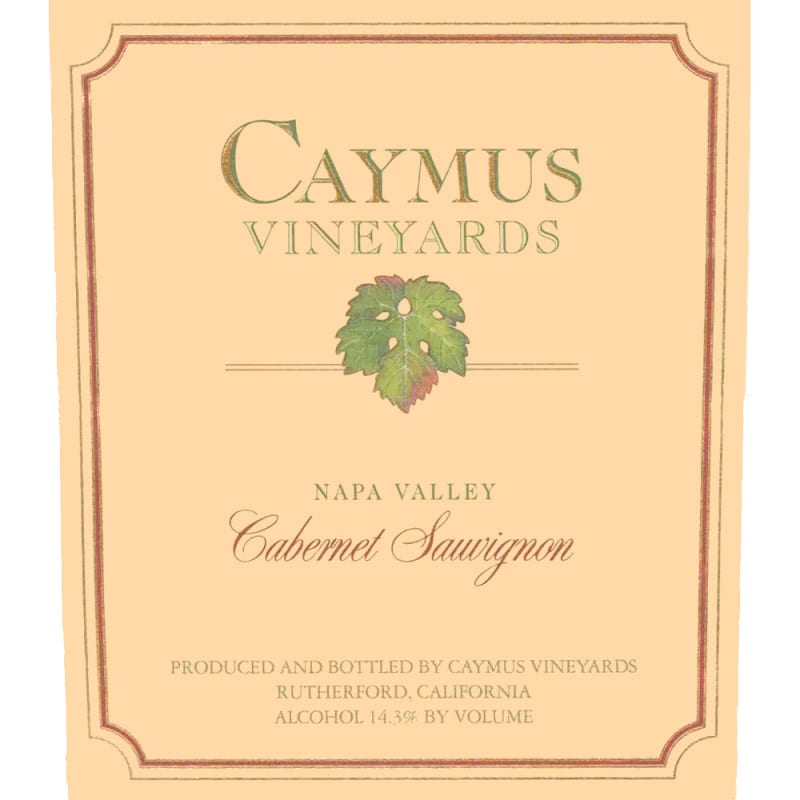Caymus Napa Valley Cabernet Sauvignon 1999 Front Label