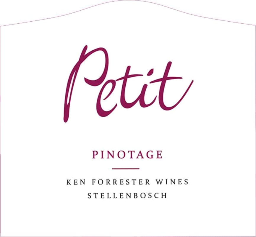 Ken Forrester Petit Pinotage 2015 Front Label