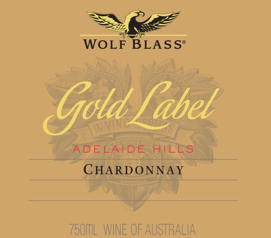 Wolf Blass Gold Label Chardonnay 2015 Front Label