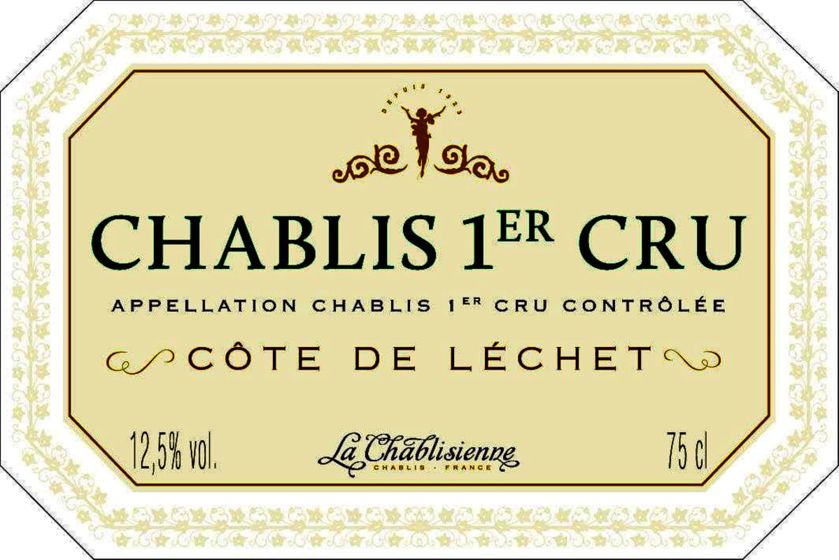 La Chablisienne Chablis Cote de Lechet Premier Cru 2015 Front Label