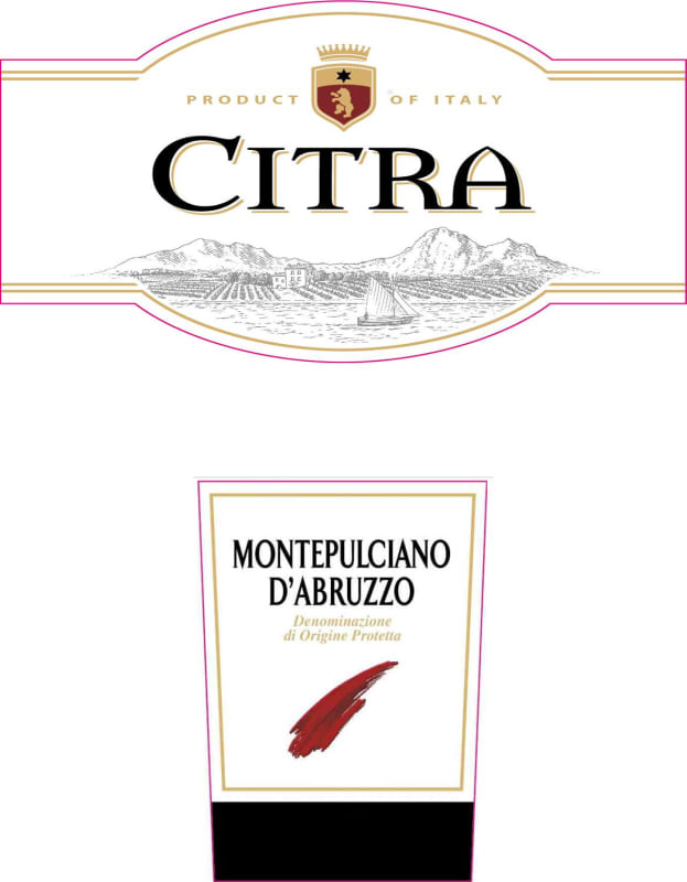 Citra Montepulciano d'Abruzzo 2015 Front Label