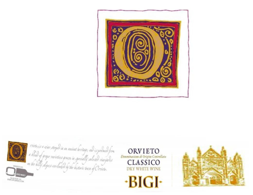 Bigi Orvieto Classico 2015 Front Label