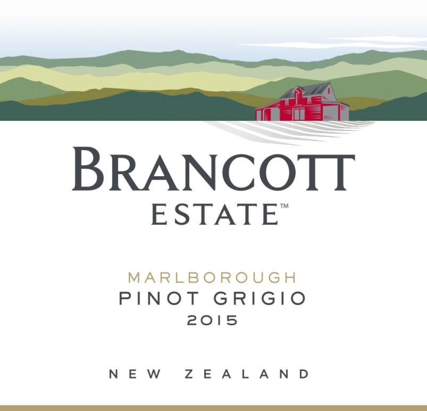 Brancott Pinot Grigio 2015 Front Label