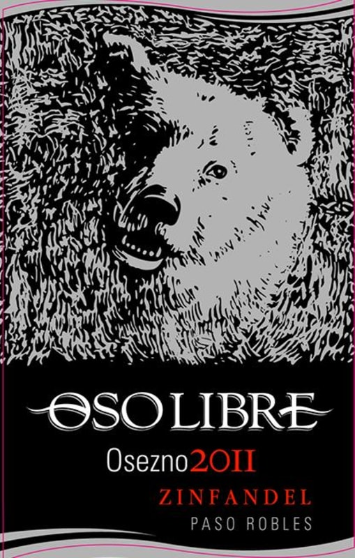 Oso Libre Osezno Zinfandel 2011 Front Label