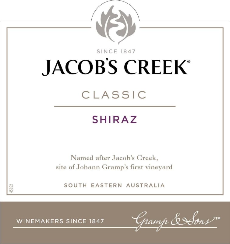 Jacob's Creek Shiraz 2015 Front Label