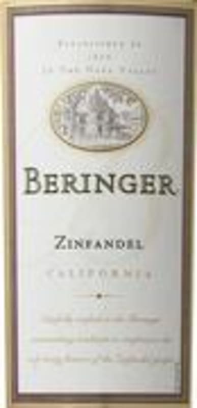 Beringer Clear Lake Zinfandel 1998 Front Label