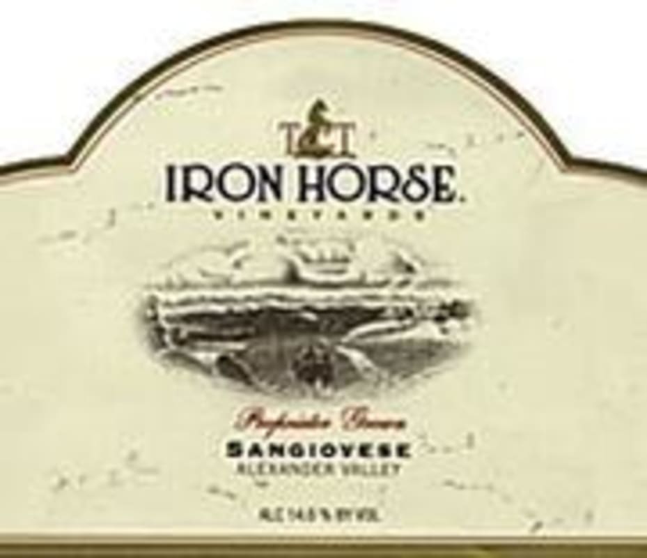 Iron Horse Sangiovese 1997 Front Label