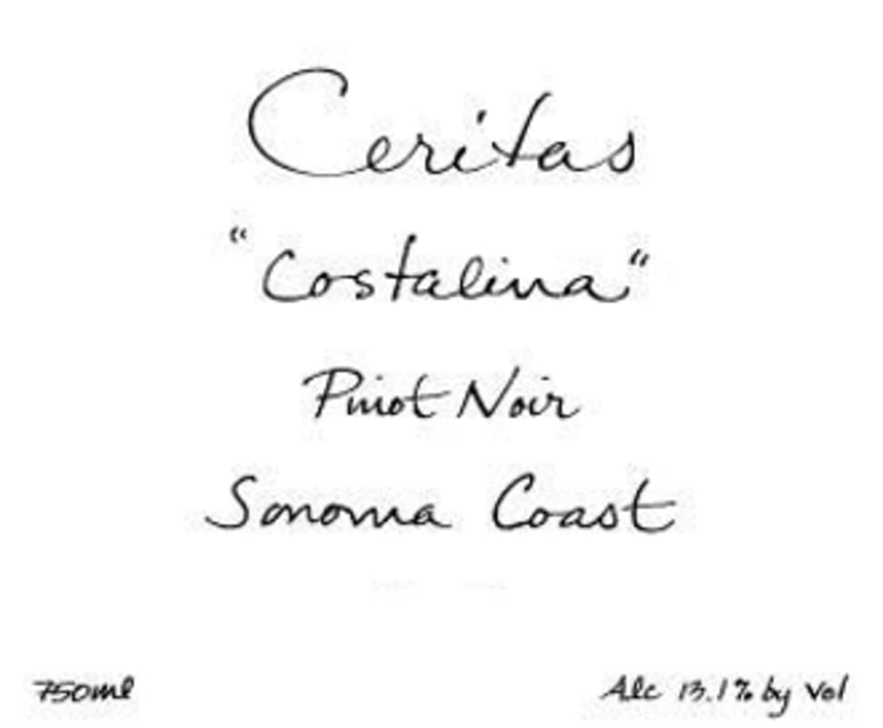 Ceritas Costalina Pinot Noir 2013 Front Label