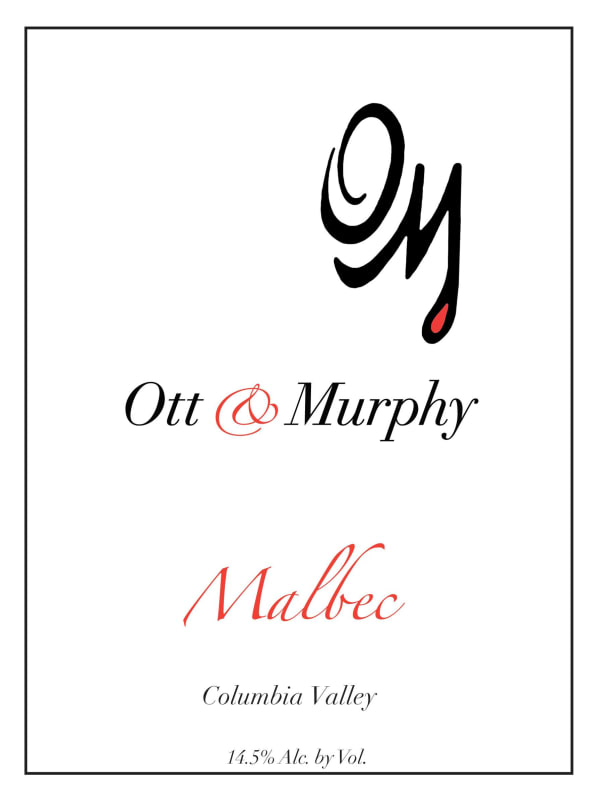 Ott & Murphy Wines Malbec 2012 Front Label