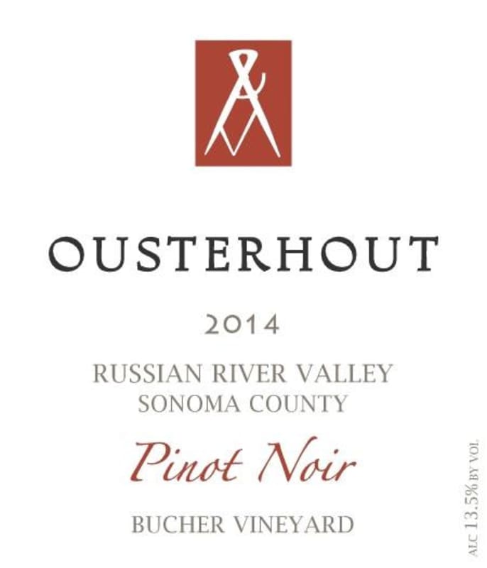 Ousterhout Wine & Vineyard Bucher Vineyard Pinot Noir 2014 Front Label