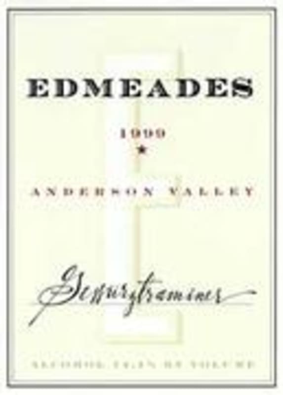 Edmeades Gewurztraminer 1999 Front Label
