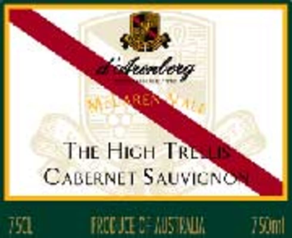 d'Arenberg The High Trellis Cabernet Sauvignon 2000 Front Label
