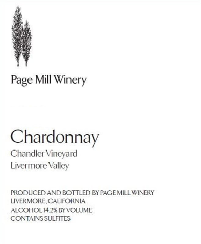 Page Mill Winery Chandler Vineyard Chardonnay 2014 Front Label