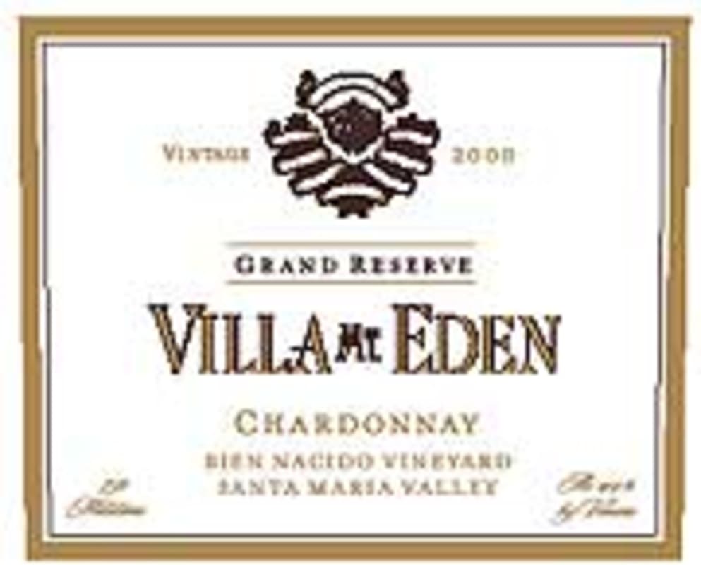 Villa Mt. Eden Grand Reserve Chardonnay 2000 Front Label