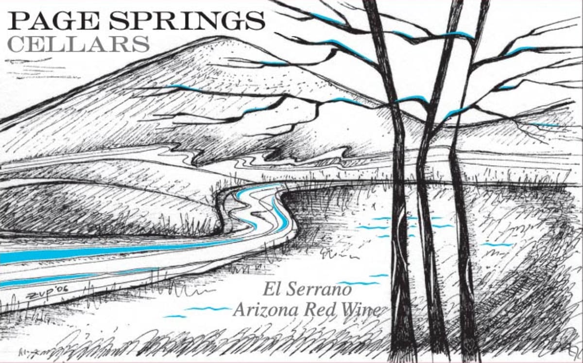 Page Springs Cellars El Serrano Red 2010 Front Label