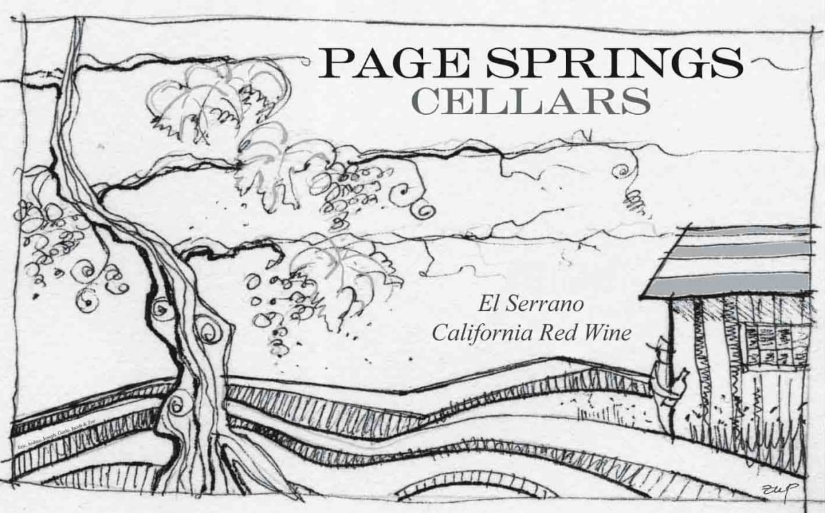 Page Springs Cellars El Serrano Red 2006 Front Label