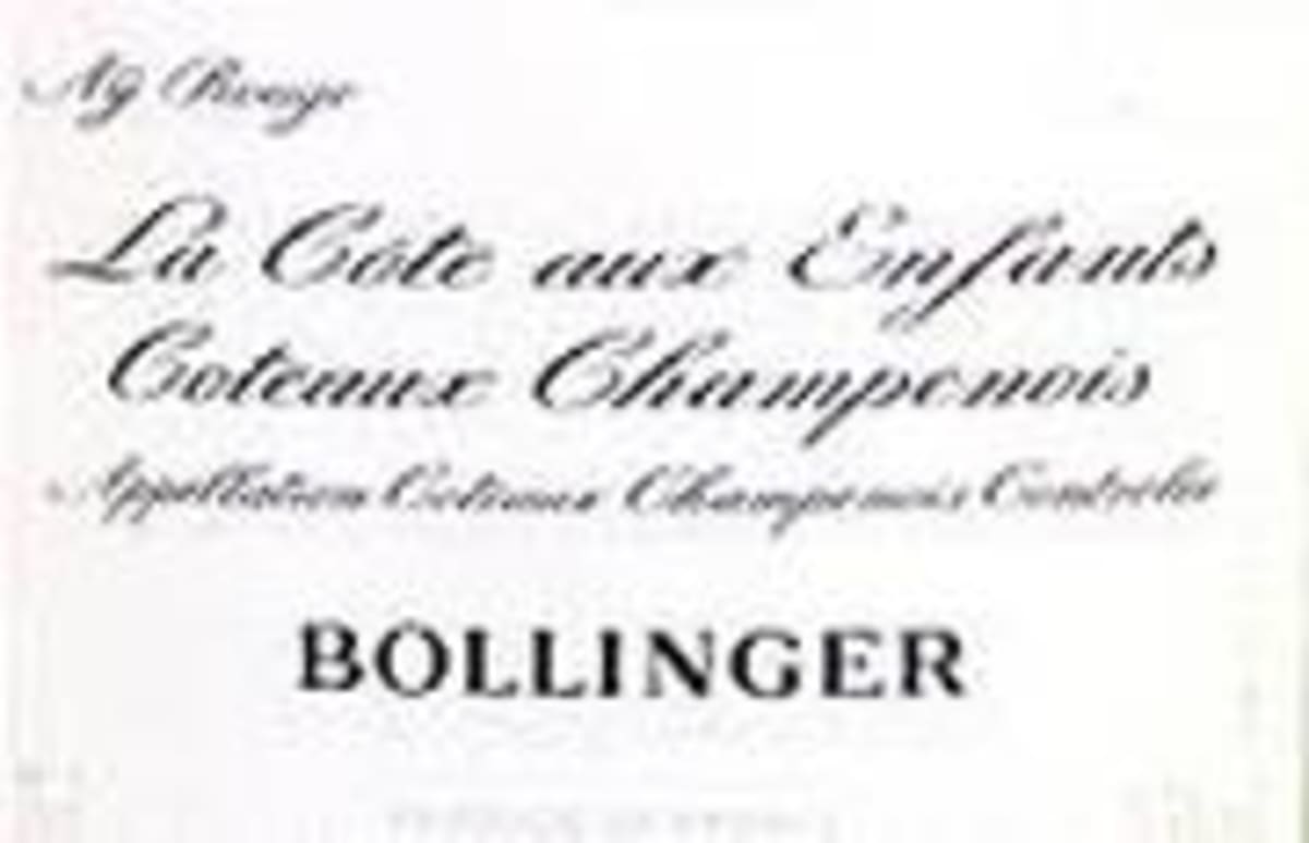 Bollinger La Cote aux Enfants Pinot Noir 1995 Front Label