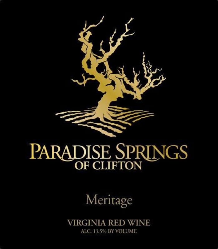 Paradise Springs Winery Meritage 2011 Front Label