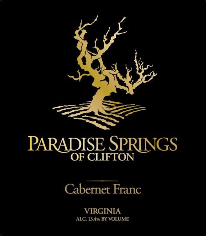 Paradise Springs Winery Cabernet Franc 2011 Front Label