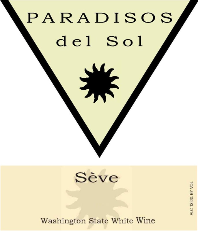 Paradisos del Sol Seve 2012 Front Label