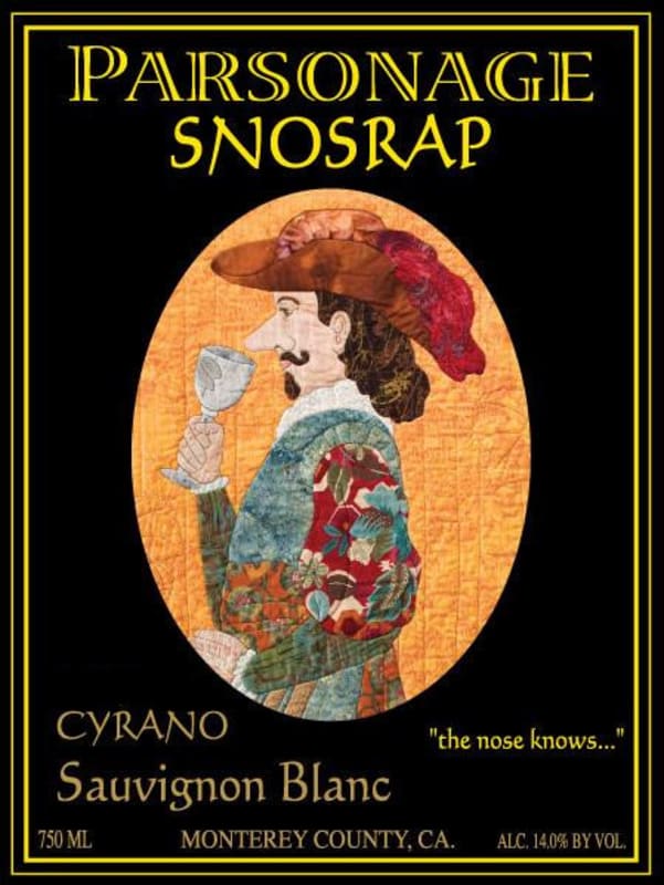 Parsonage Village Vineyard Cyrano Sauvignon Blanc 2014 Front Label