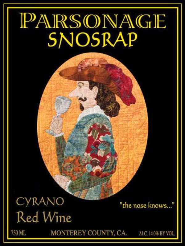 Parsonage Village Vineyard Snosrap Cyrano 2013 Front Label