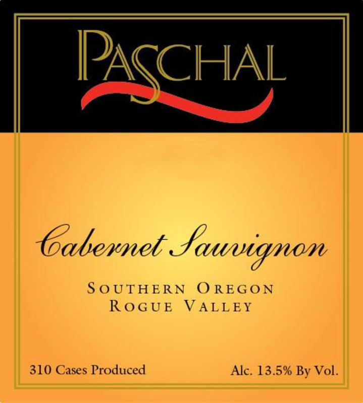Paschal Winery Cabernet Sauvignion 2013 Front Label