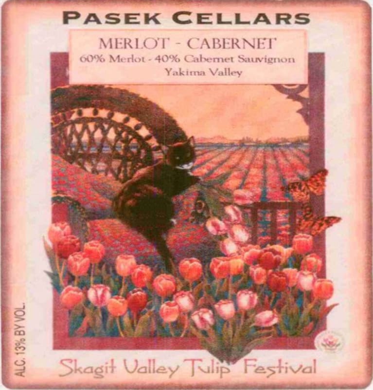 Pasek Cellars Winery Tulip 2008 Front Label
