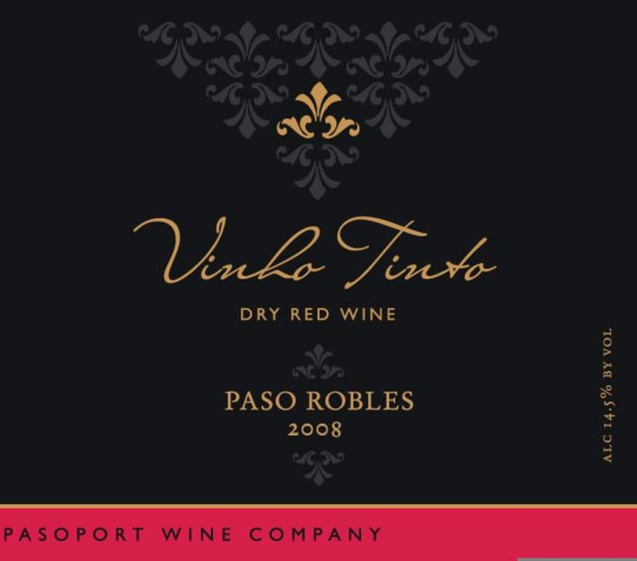PasoPort Vinho Tinto 2008 Front Label