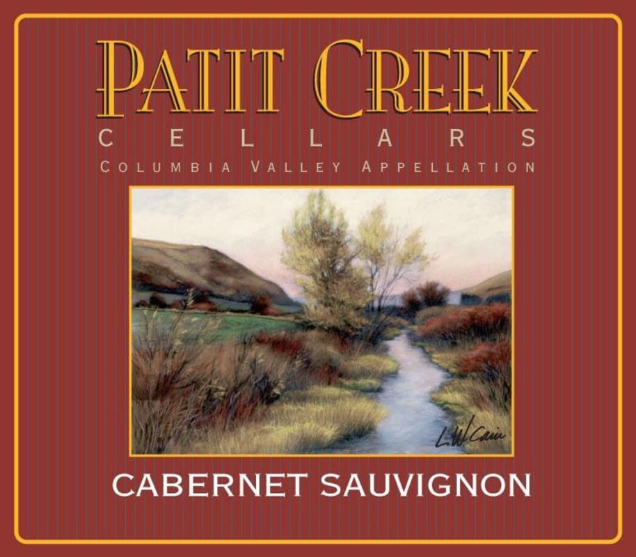 Patit Creek Cellars Cabernet Sauvignon 2012 Front Label