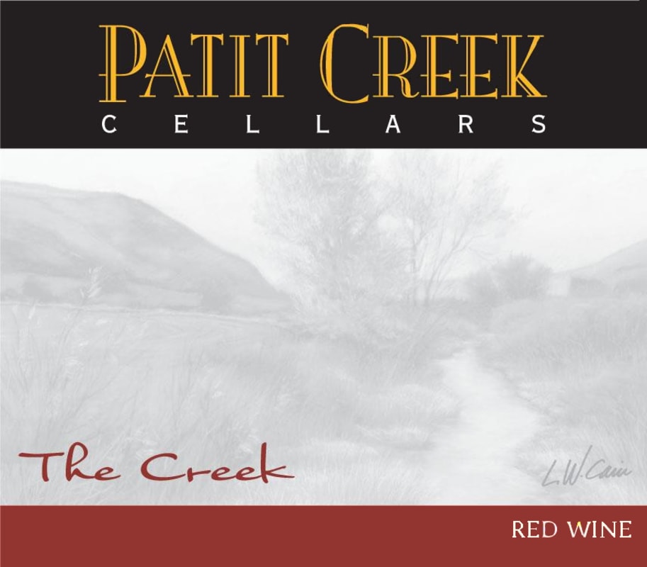 Patit Creek Cellars The Creek 2009 Front Label