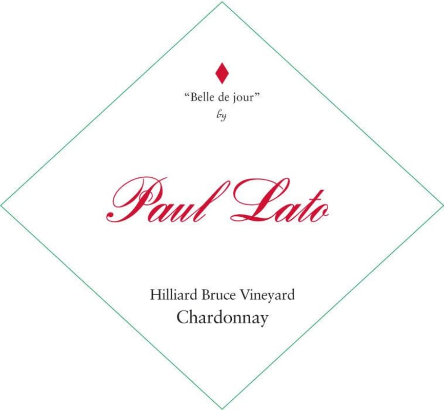 Paul Lato Belle de Jour Hilliard Bruce Vineyard Chardonnay 2014 Front Label