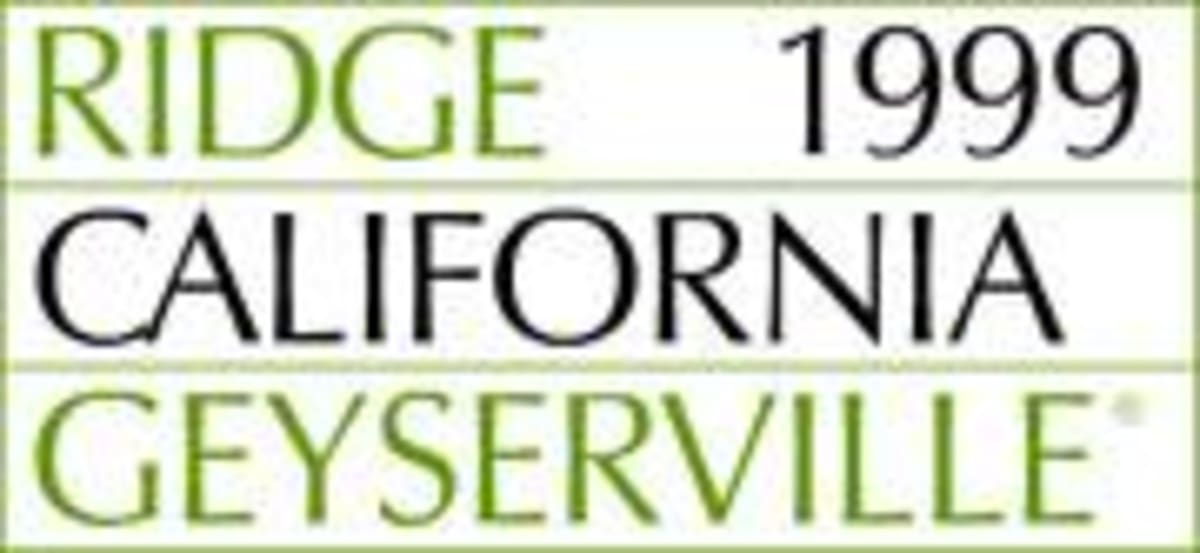 Ridge Geyserville 1999 Front Label