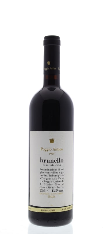 Poggio Antico Brunello di Montalcino 1997 Front Bottle Shot