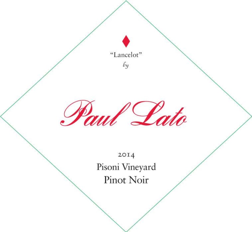 Paul Lato Lancelot Pisoni Vineyard Pinot Noir 2014 Front Label