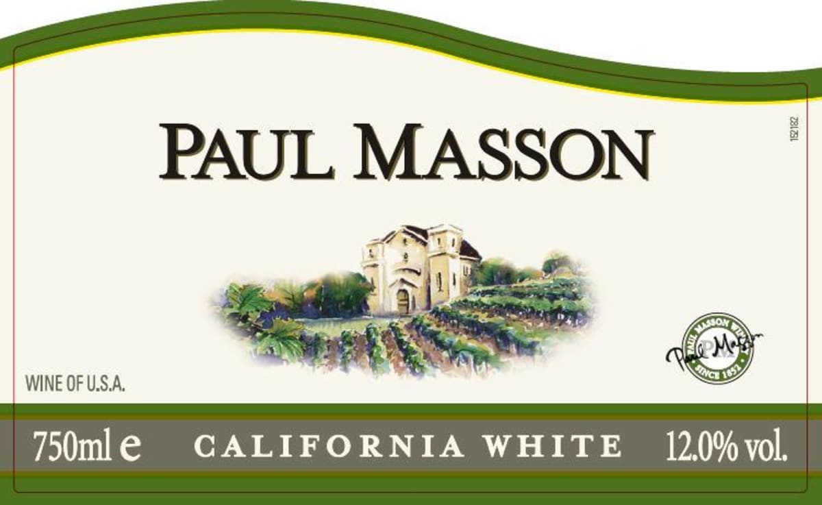 Paul Masson California White Front Label