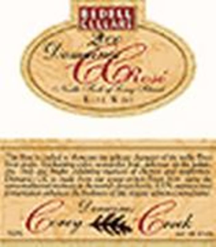 Corey Creek Rose 2000 Front Label