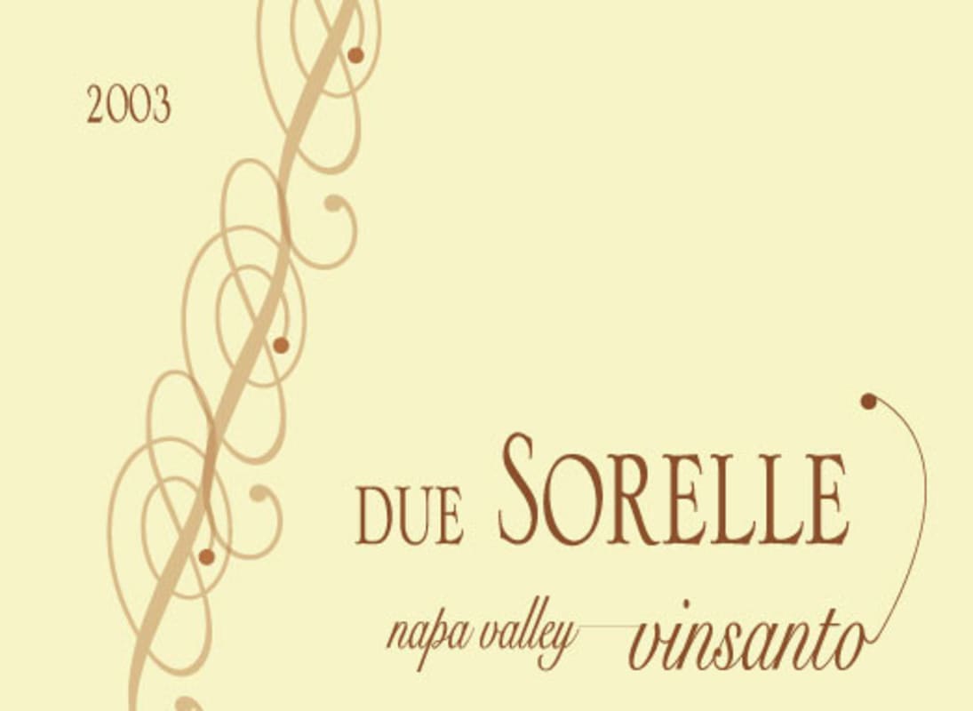 Pavi Wines Due Sorelle Vin Santo 2003 Front Label