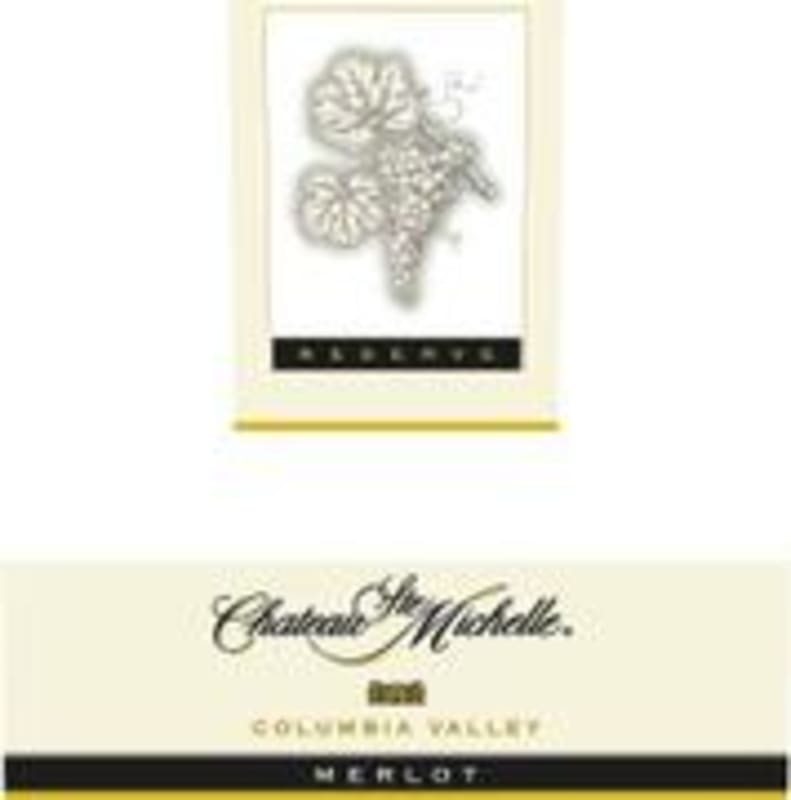 Chateau Ste. Michelle Reserve Merlot 1999 Front Label