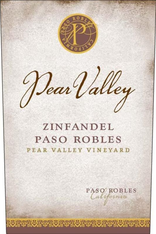 Pear Valley Zinfandel 2013 Front Label