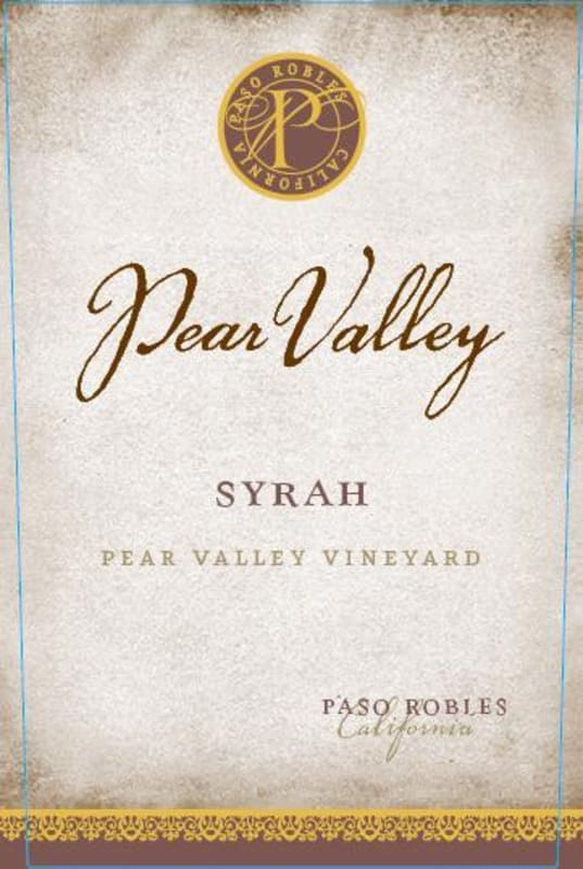 Pear Valley Syrah 2007 Front Label