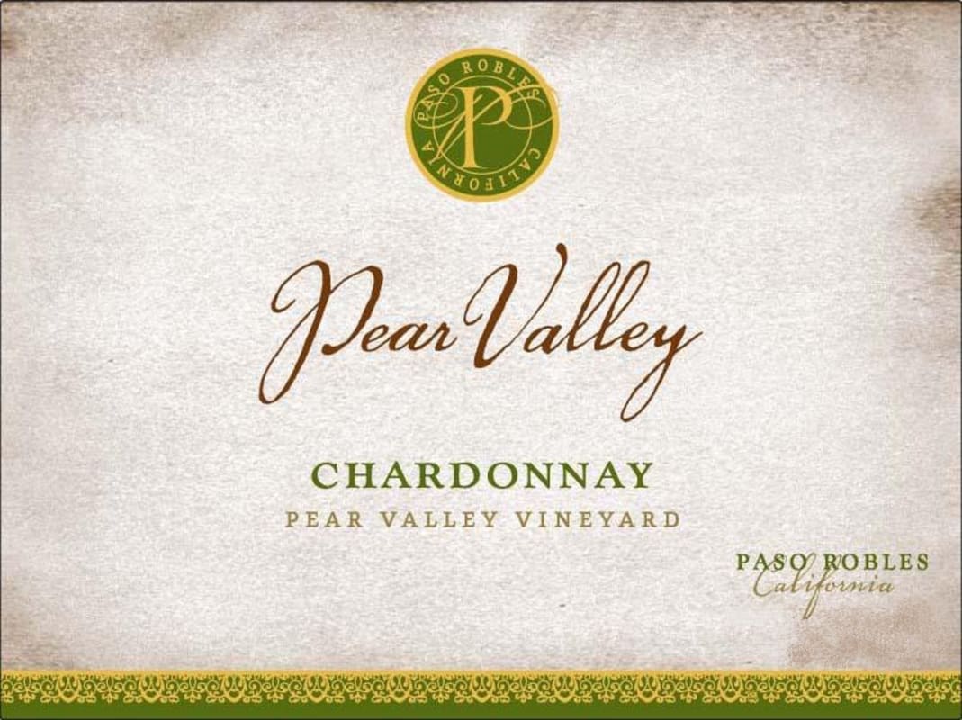 Pear Valley Chardonnay 2013 Front Label
