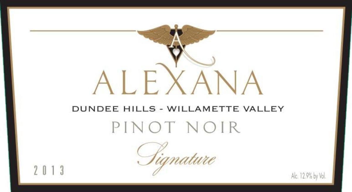 Alexana Signature Pinot Noir 2013 Front Label