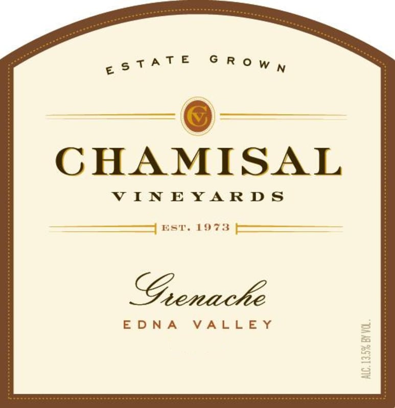 Chamisal Vineyards Estate Grenache 2012 Front Label
