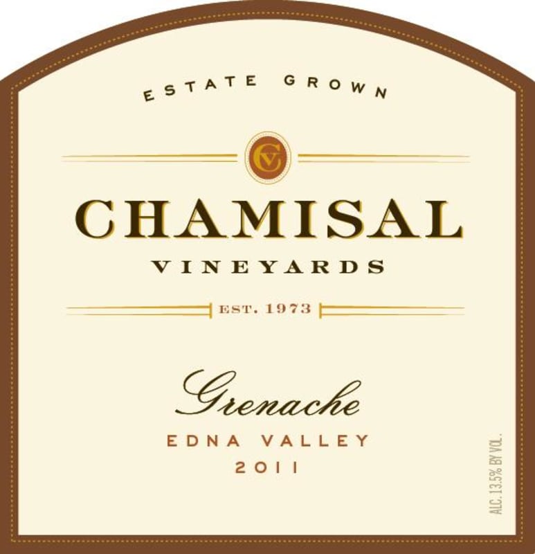 Chamisal Vineyards Estate Grenache 2011 Front Label