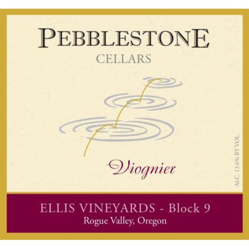 Pebblestone Cellars Ellis Vineyards Block 9 Viognier 2012 Front Label
