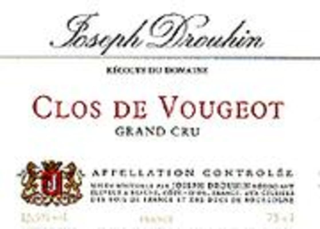Joseph Drouhin Clos de Vougeot 2002 Front Label