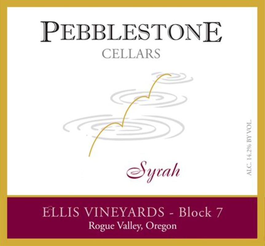 Pebblestone Cellars Ellis Vineyards Block 7 Syrah 2011 Front Label