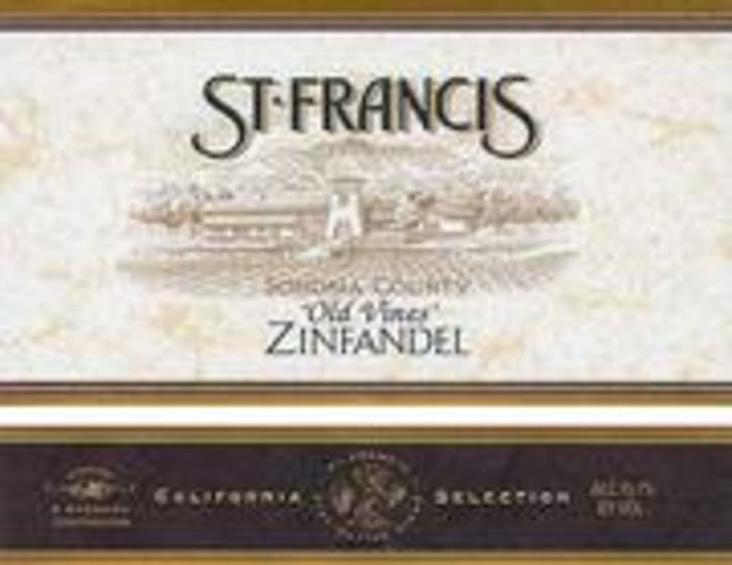 St. Francis Old Vines Zinfandel 2000 Front Label